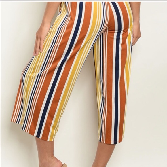 NWT 70’s Feel Striped Jumper Stretchy! BTS - Picture 3 of 4